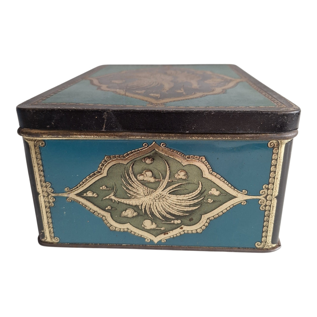 Tabakdose F. Lieftinck Groningen — Orientalisches Motiv Blau & Gold ½ kg Rauchtabak