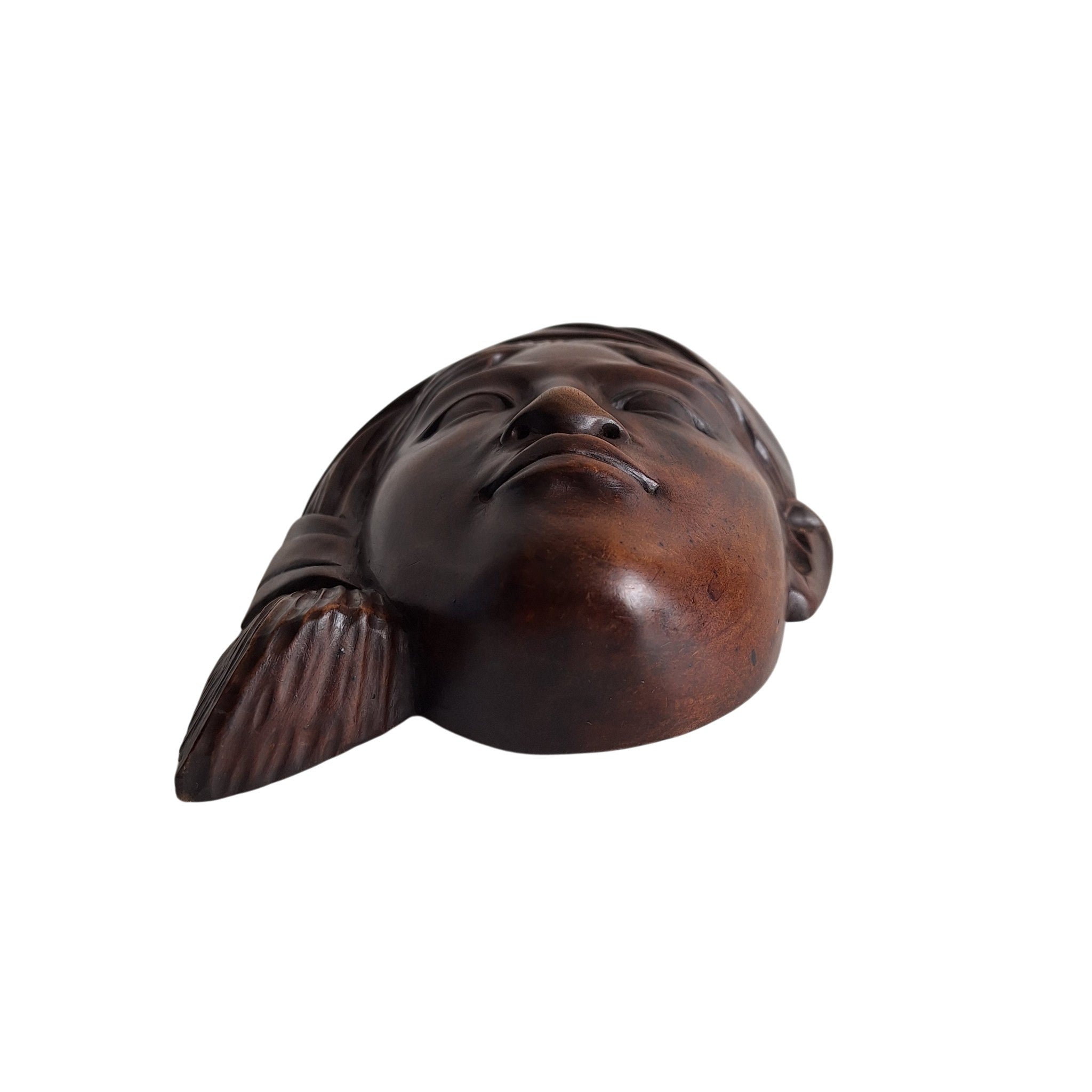 Balinesisches Wandrelief Mann – handgeschnitzt, 17,5 cm