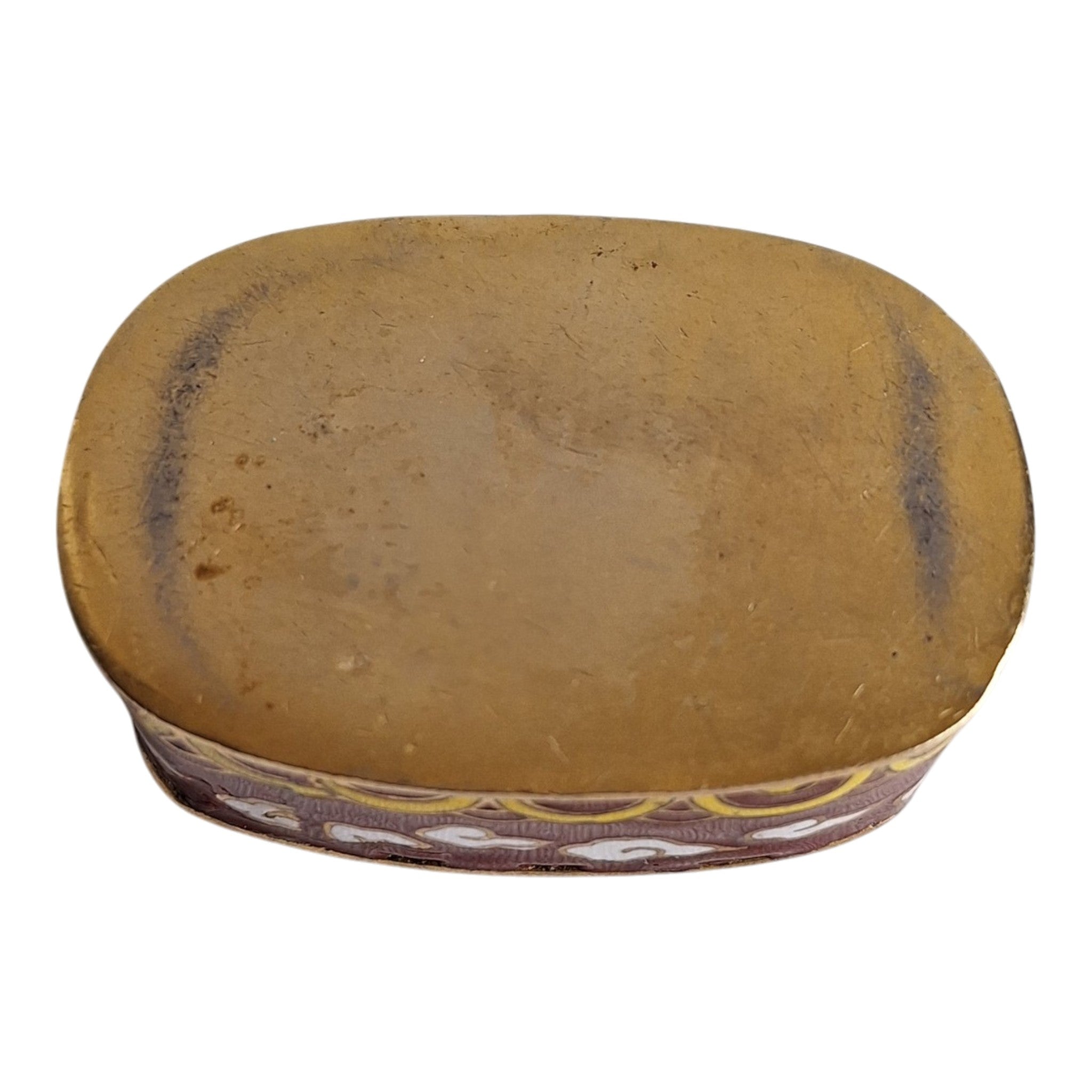 Cloisonné-Schachtel mit Chinesischer-Mauer-Motiv