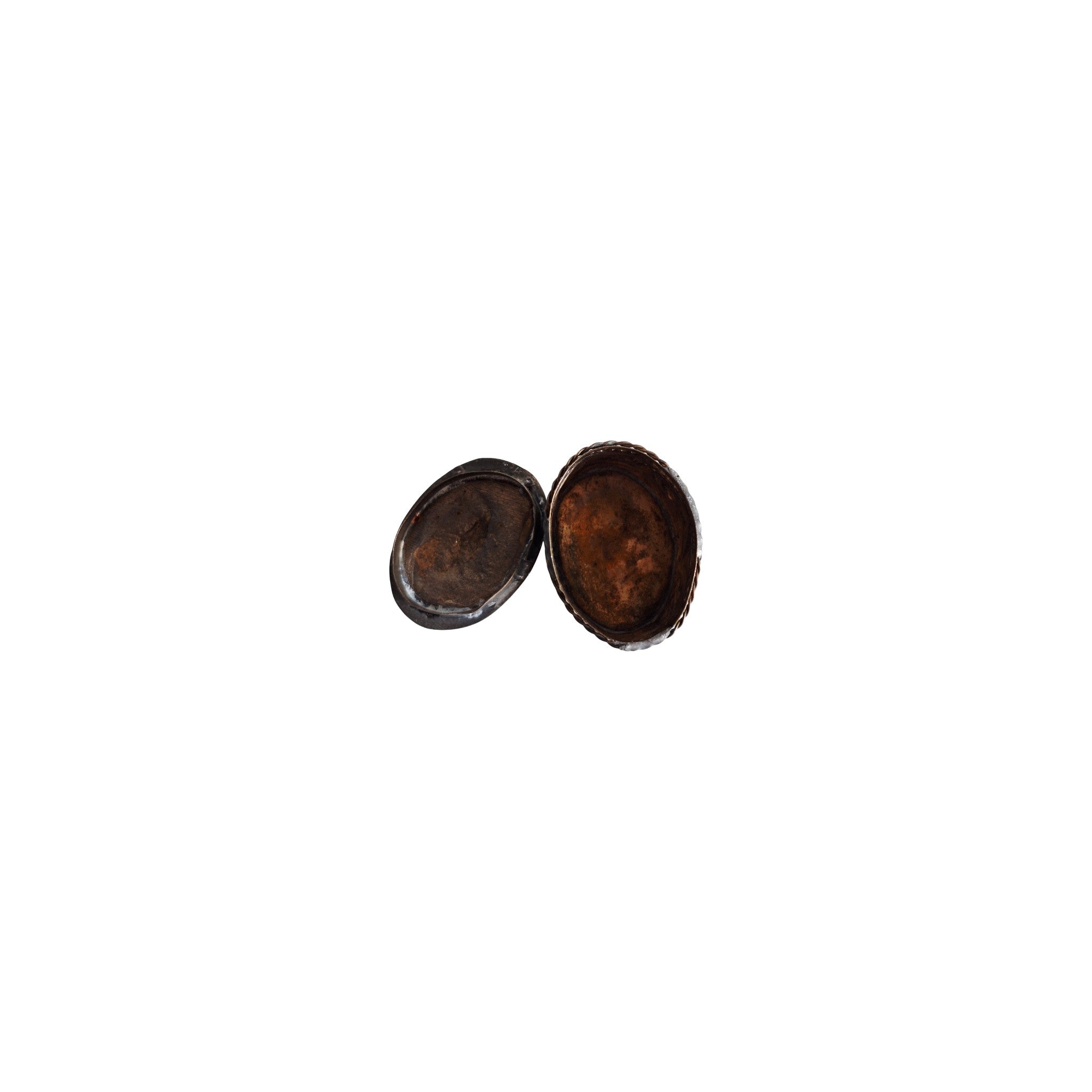 Silver Plated Pill Box with Embossed Floral Motif – Repoussé Technique, Antique Patina