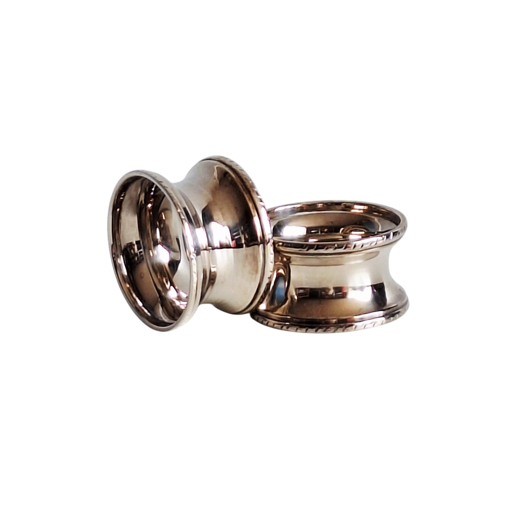 Verzilverde Servetringen Set van 2 – Klassiek Tafelaccessoire