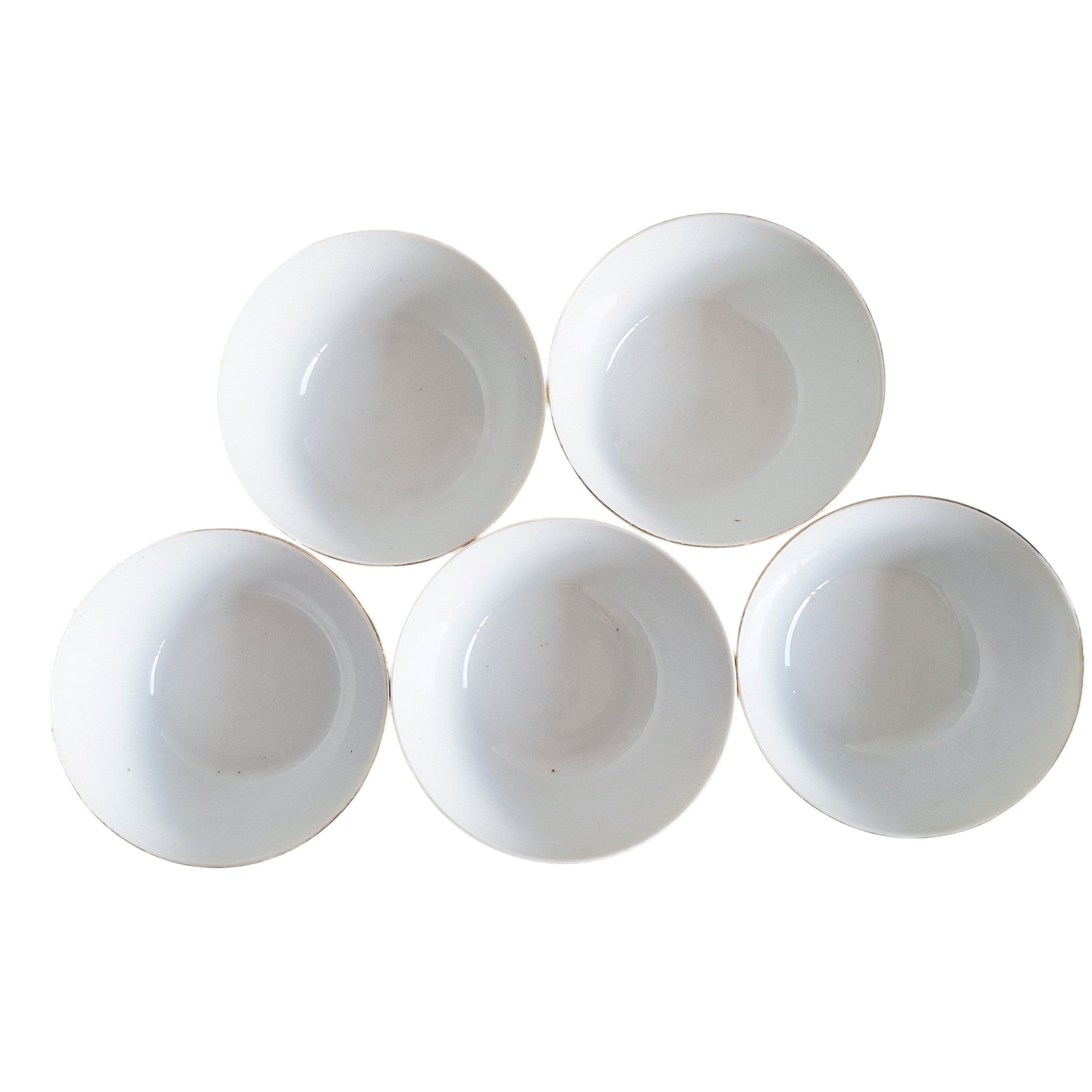 Set aus 6 chinesischen Café-au-Lait-Schalen – Batavia-Porzellan, Qianlong-Periode