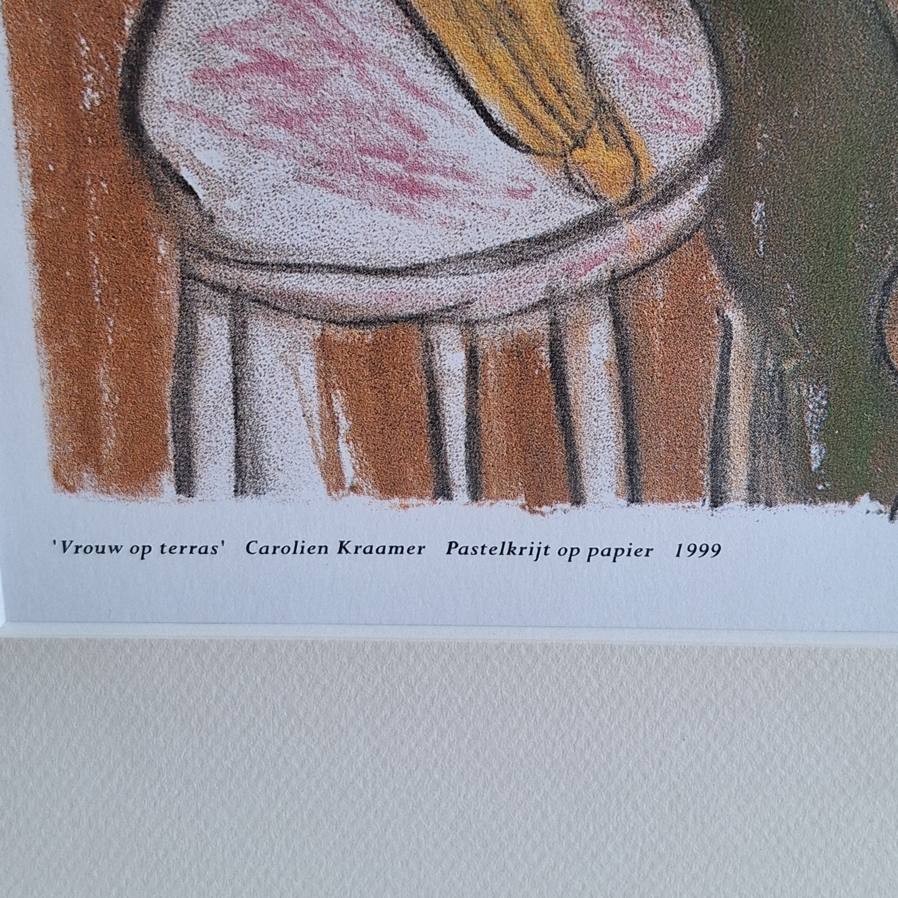 Lithografie Ingelijst - Carolien Kramer Mensen zorgen voor Mensen 415/500