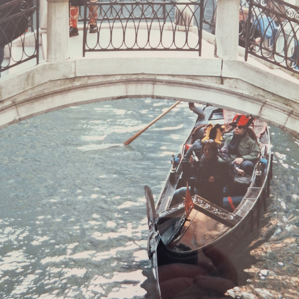 Foto Ingelijst - Venetie Kanaal Gondels Zwart-Wit Onbekend