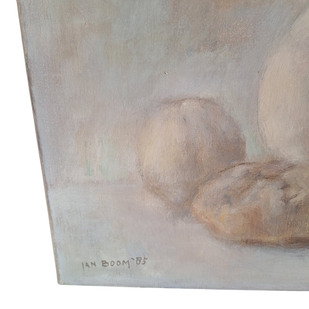 Stilleven met Kruik - Jan Boom 1985 - Olieverf op Doek - 30 x 40 cm