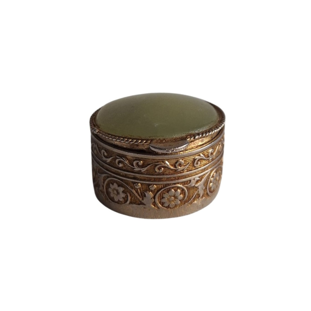 Pillen- of ringendoosje - Agaatsteen - Rond - Ø 2,8 cm - 23 gr