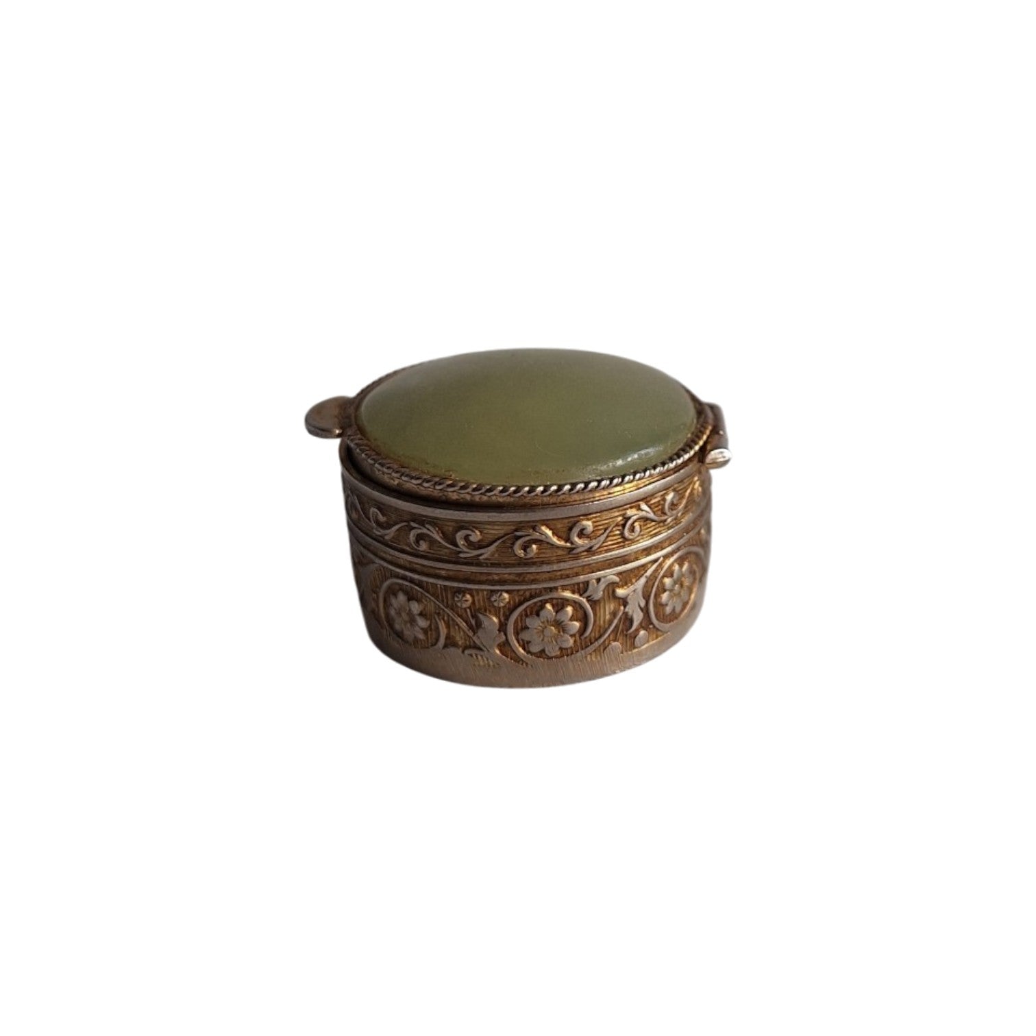 Pillen- of ringendoosje - Agaatsteen - Rond - Ø 2,8 cm - 23 gr