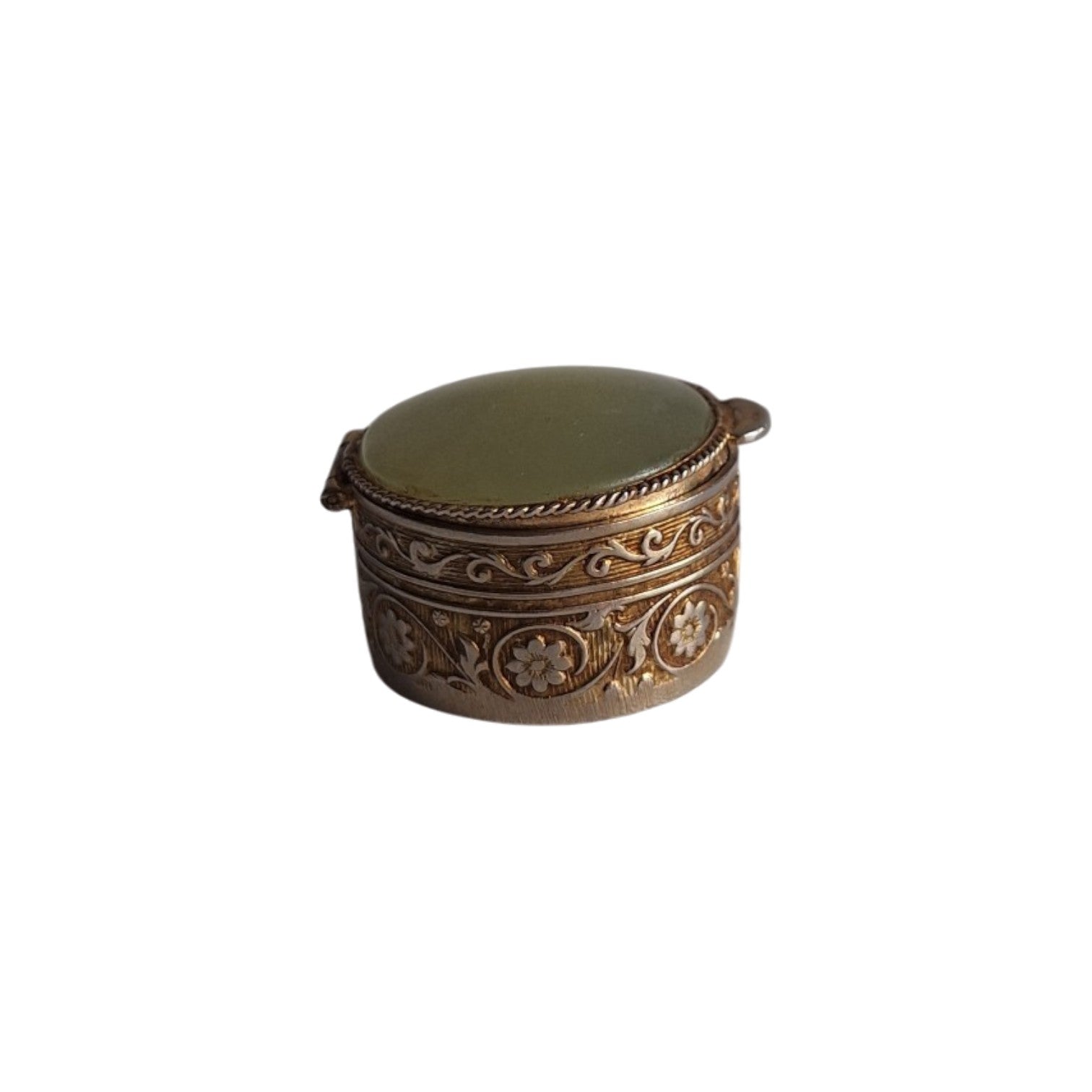 Pillen- of ringendoosje - Agaatsteen - Rond - Ø 2,8 cm - 23 gr