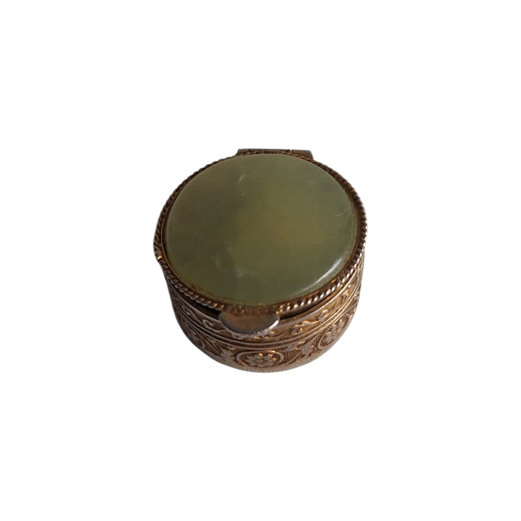 Pillen- of ringendoosje - Agaatsteen - Rond - Ø 2,8 cm - 23 gr