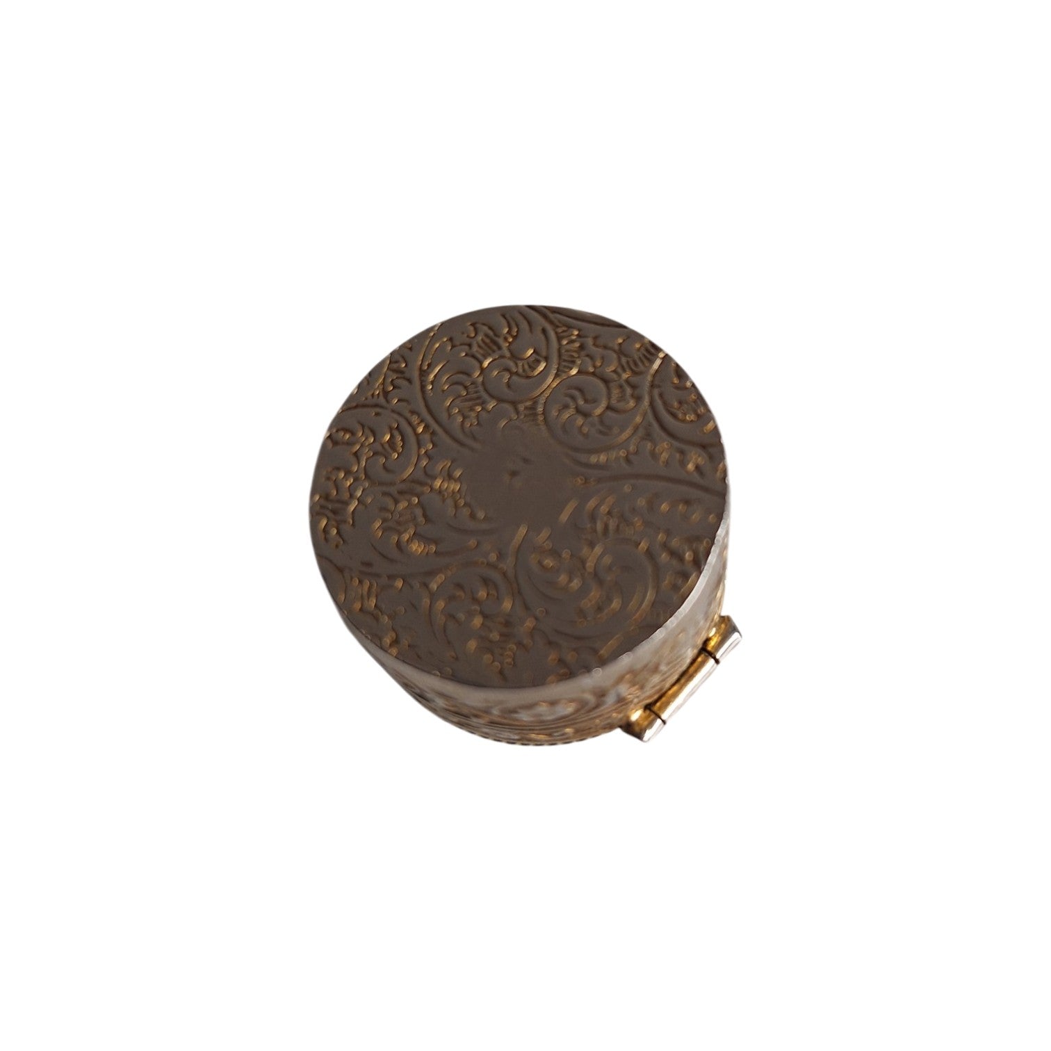 Pillen- of ringendoosje - Agaatsteen - Rond - Ø 2,8 cm - 23 gr