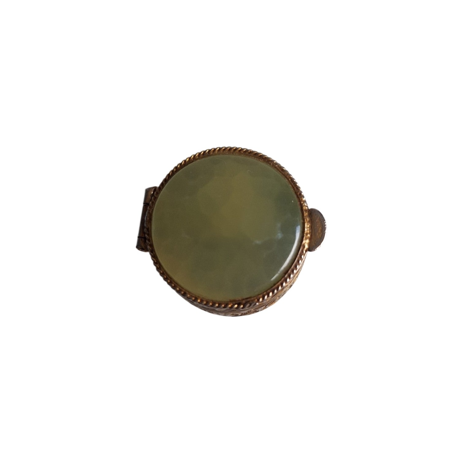 Pillen- of ringendoosje - Agaatsteen - Rond - Ø 2,8 cm - 23 gr