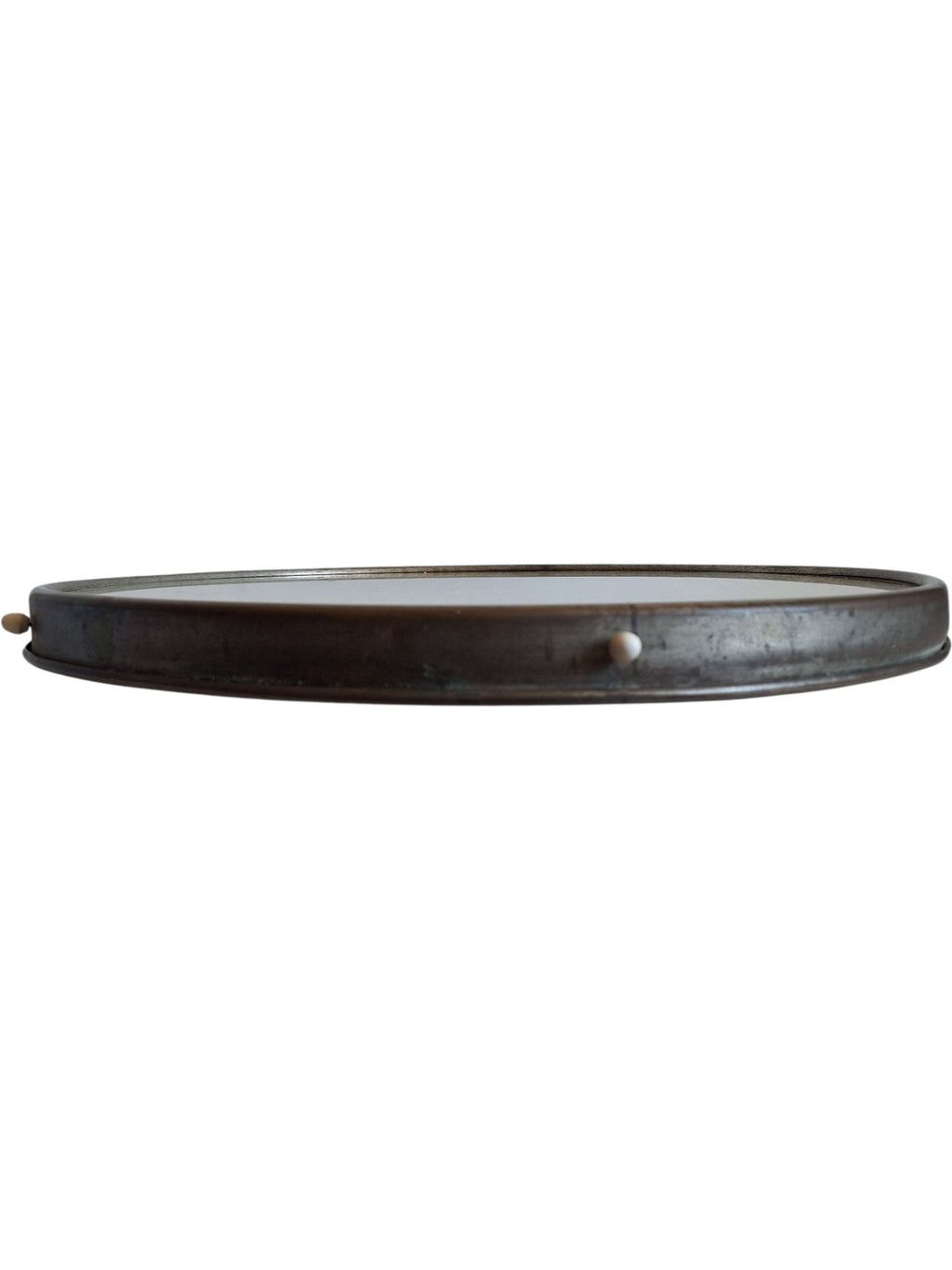 Art Deco Draaitableau - Lazy Susan met kant en glazen blad - Ø 47 cm