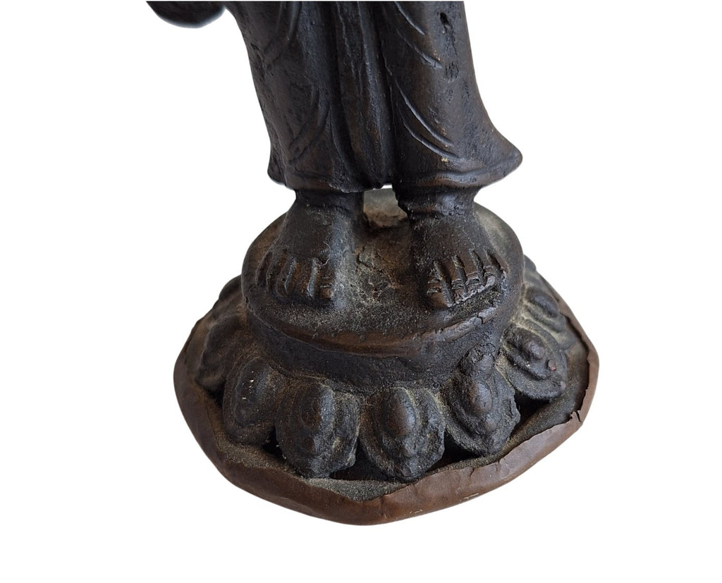 Saraswati Beeld Brons - Hindoeïstische Godin van Kennis en Muziek