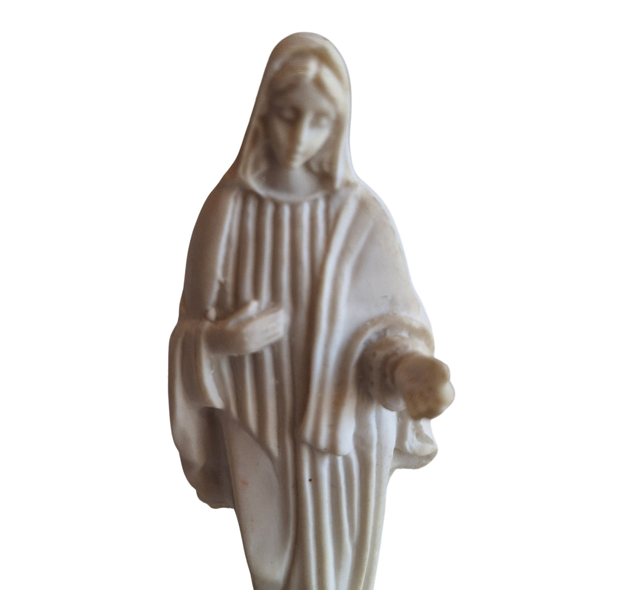 Maria van Medjugorje Beeldje - Ivoorkleurig Albast