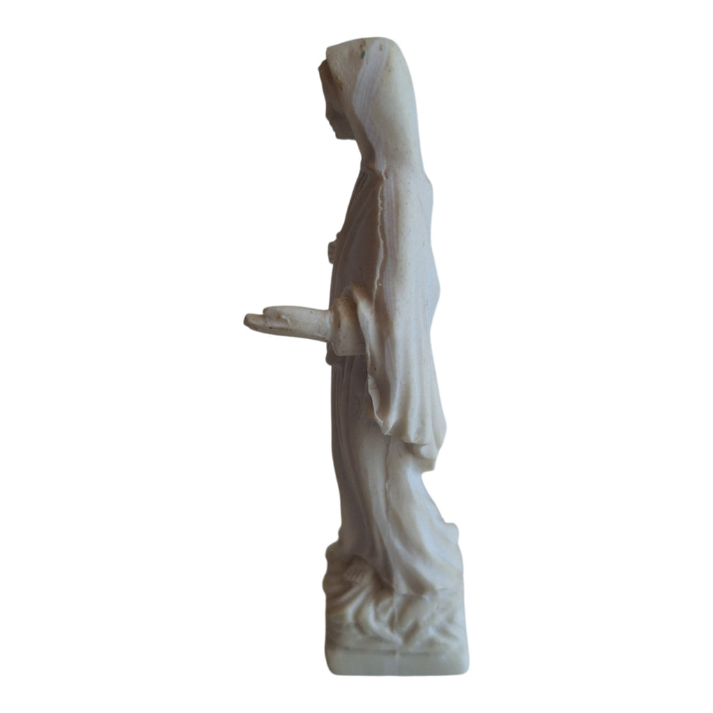Maria van Medjugorje Beeldje - Ivoorkleurig Albast