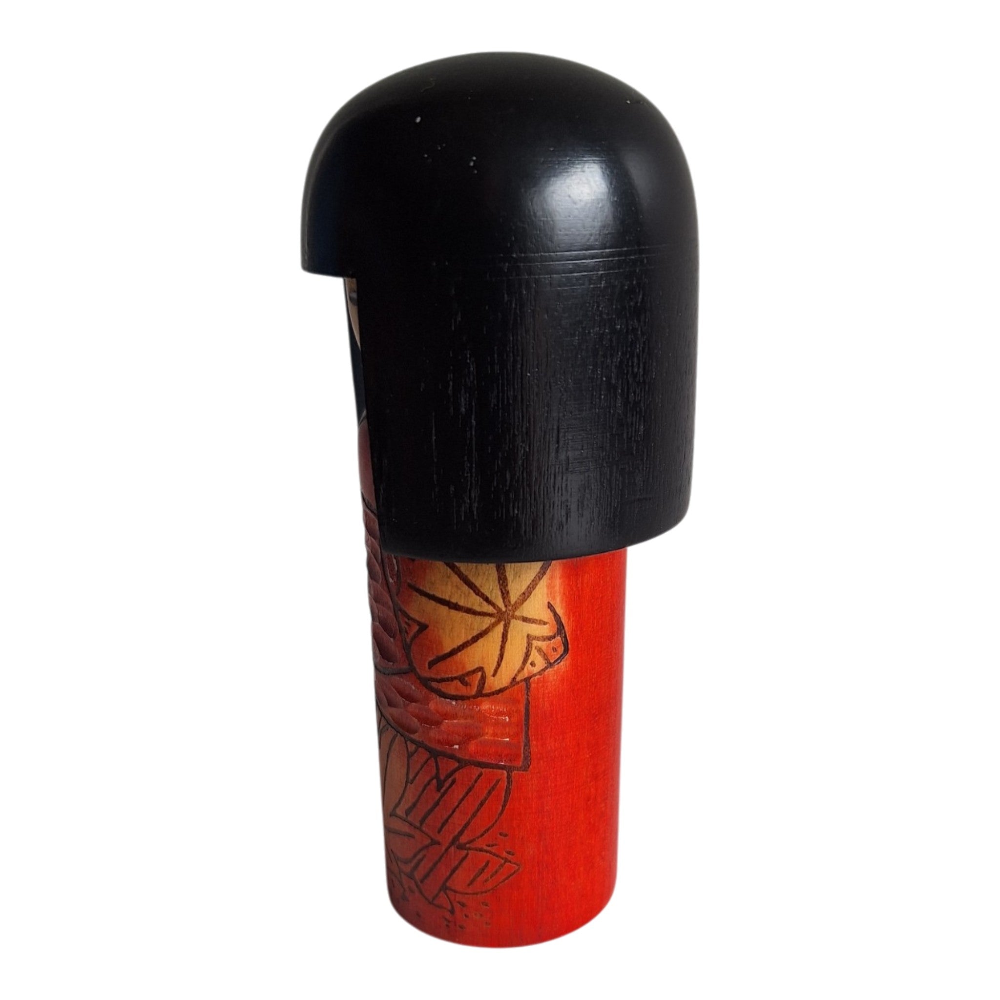 Sosaku Kokeshi - Shusaku Tokita - esdoornbladeren motief