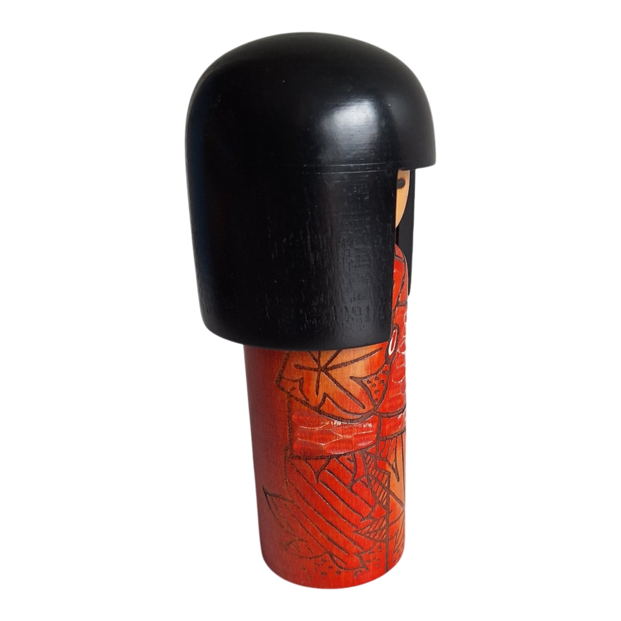 Sosaku Kokeshi - Shusaku Tokita - esdoornbladeren motief