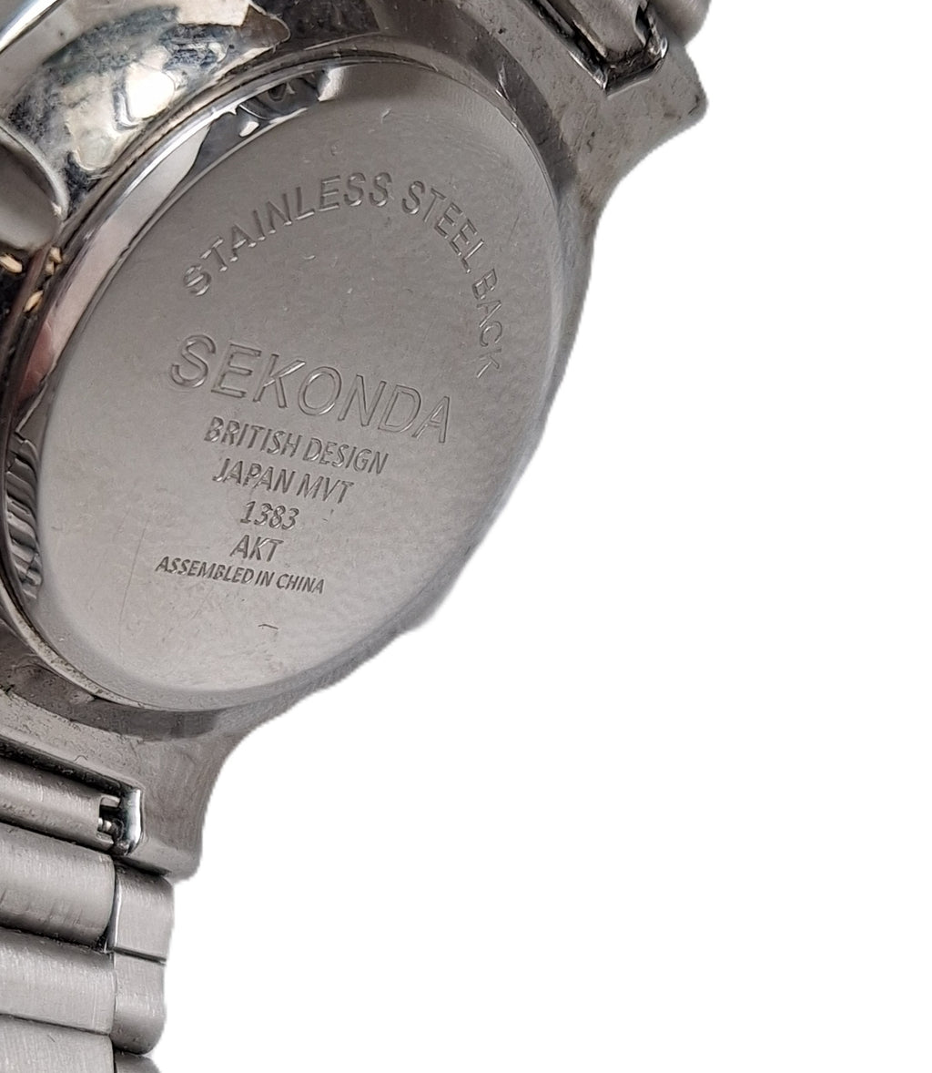 Sekonda herenhorloge - blauw wijzerplaat met datumaanduiding, 39mm