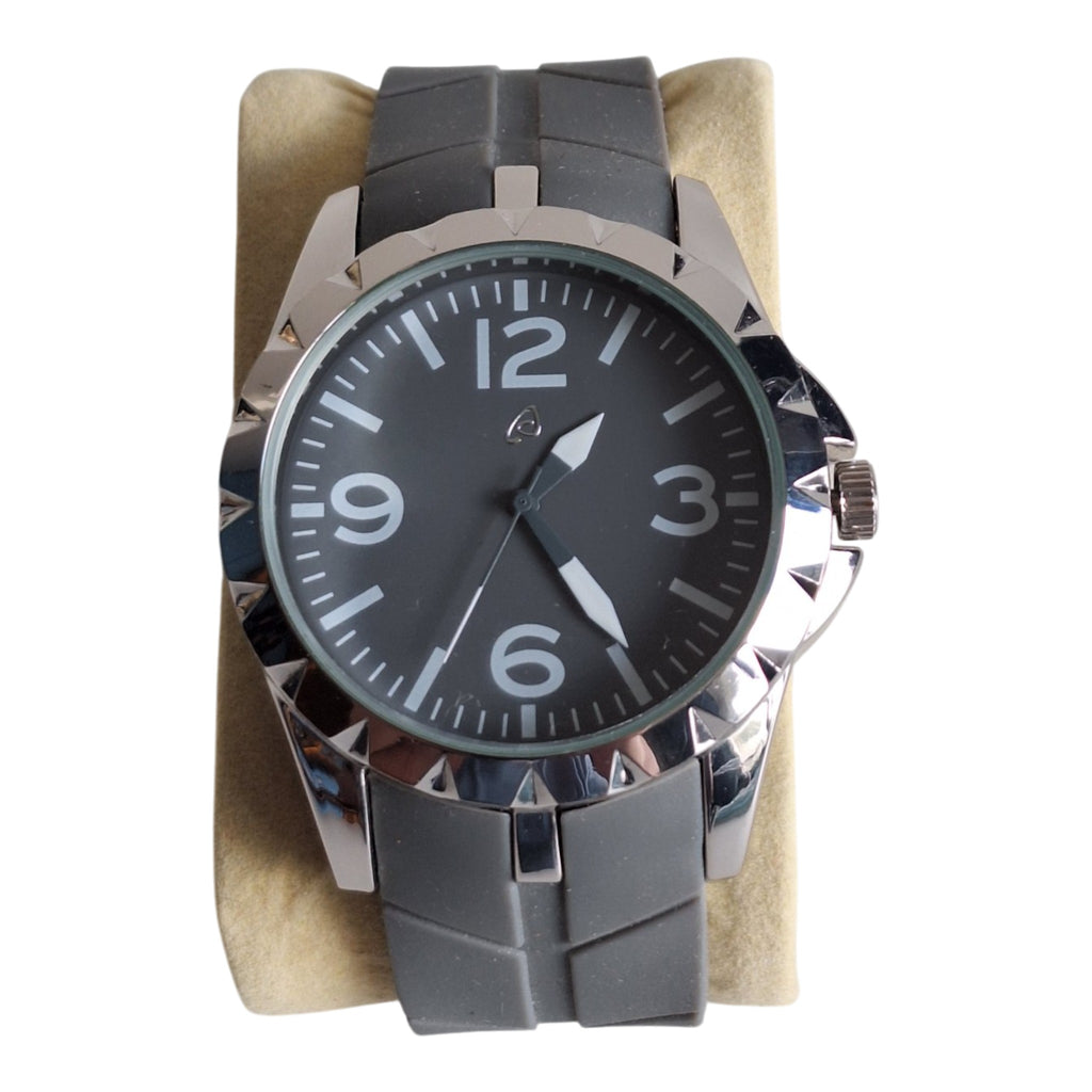 OWIM Auriol herenhorloge - donkere wijzerplaat met rubberen band, 44mm