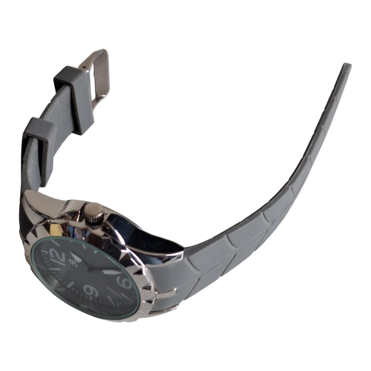 OWIM Auriol herenhorloge - donkere wijzerplaat met rubberen band, 44mm