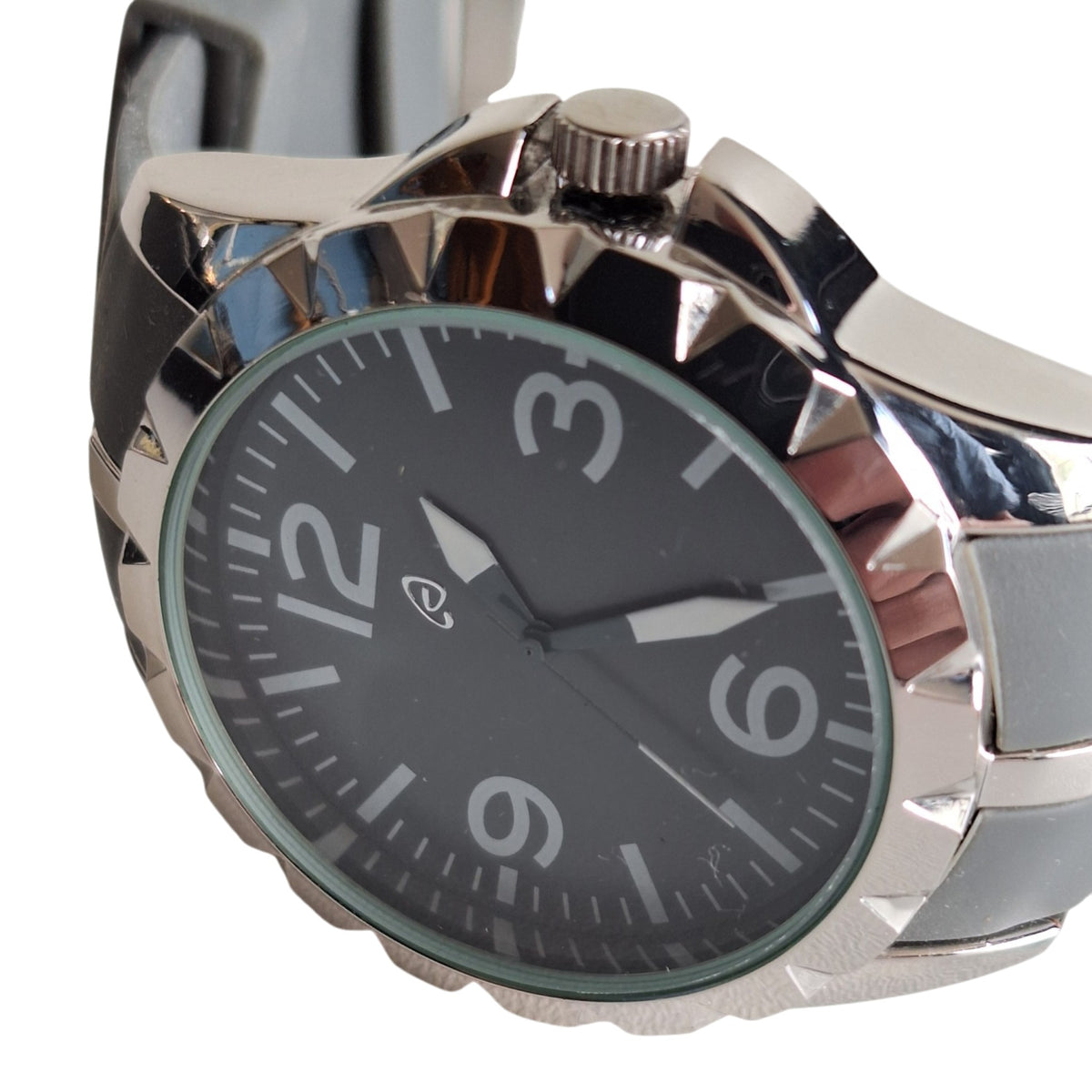 OWIM Auriol herenhorloge - donkere wijzerplaat met rubberen band, 44mm