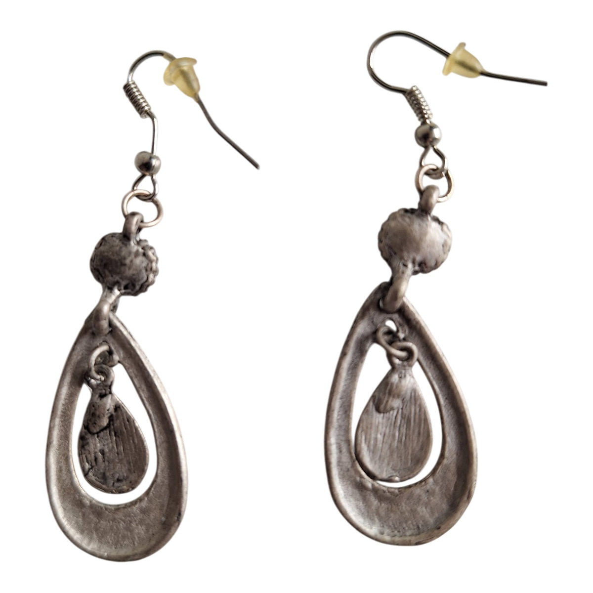 Gold-Plated Stud Earrings with Pearl and Rhinestone