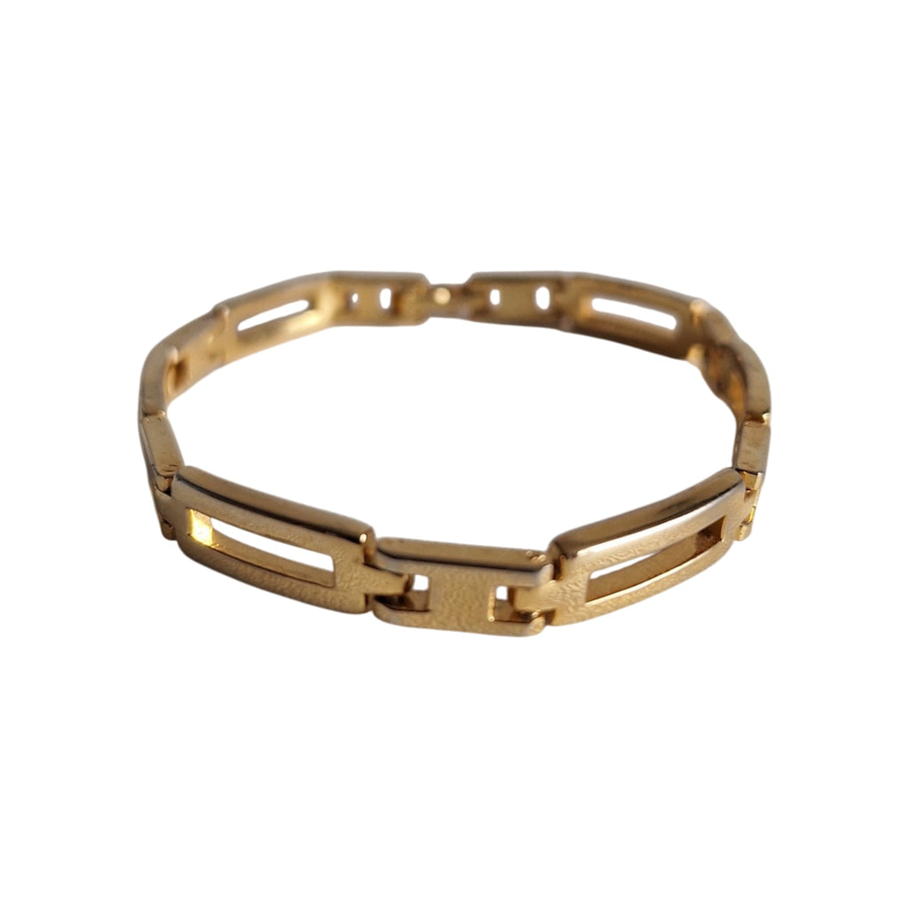 Vergoldetes Darmart Damenarmband – Elegant & Zeitlos, 18 cm