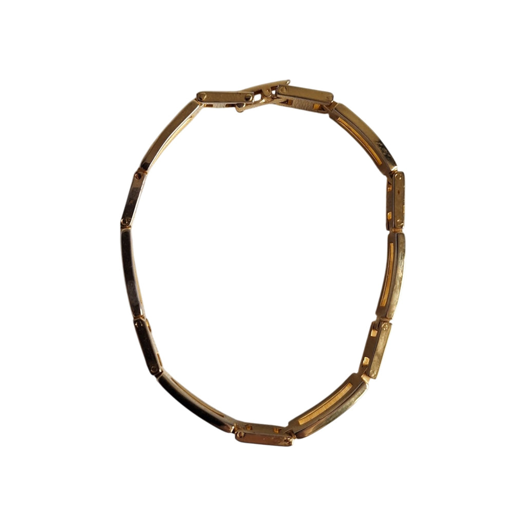 Vergoldetes Darmart Damenarmband – Elegant & Zeitlos, 18 cm