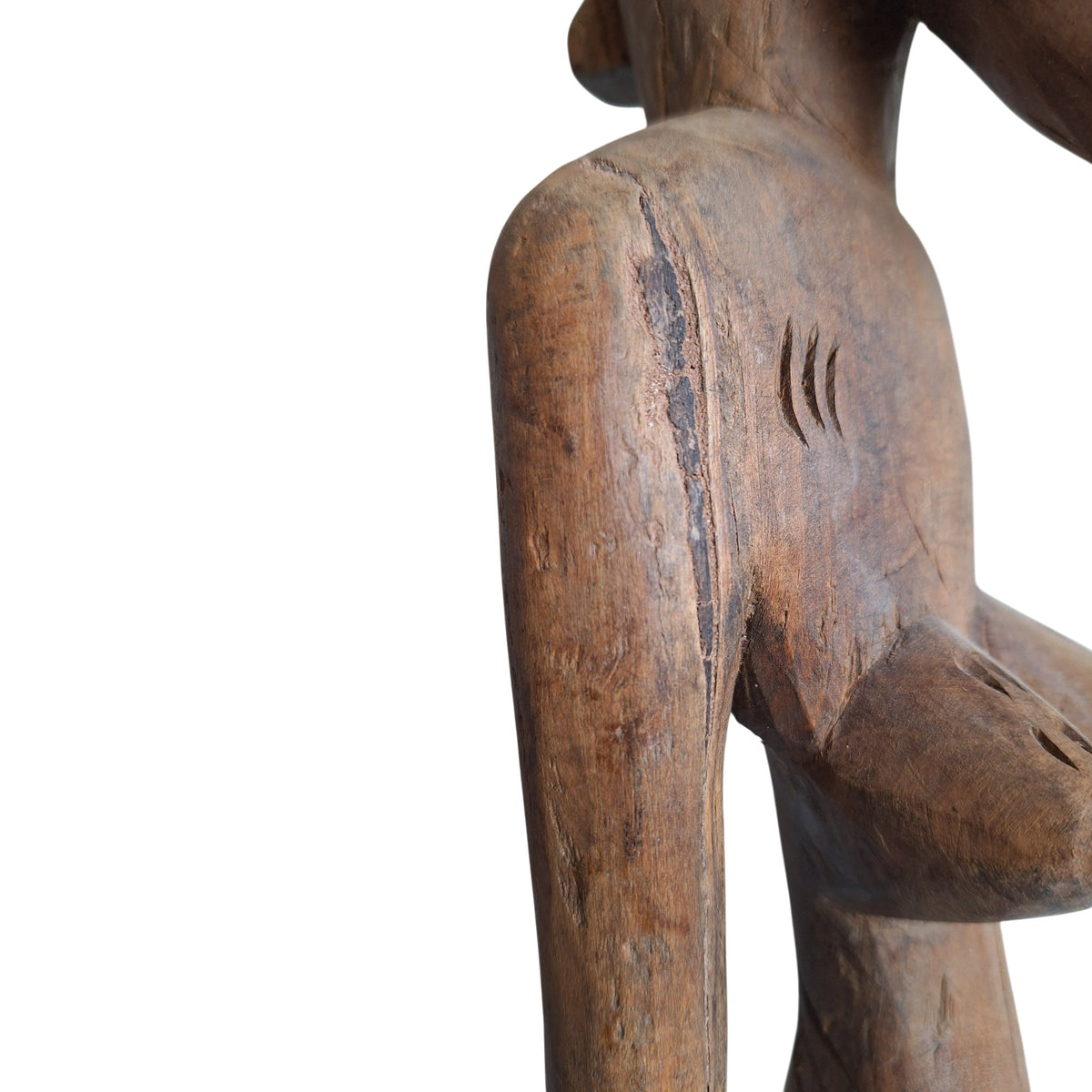 Houten Afrikaans voorouderbeeld - vermoedelijk Bamana uit Mali