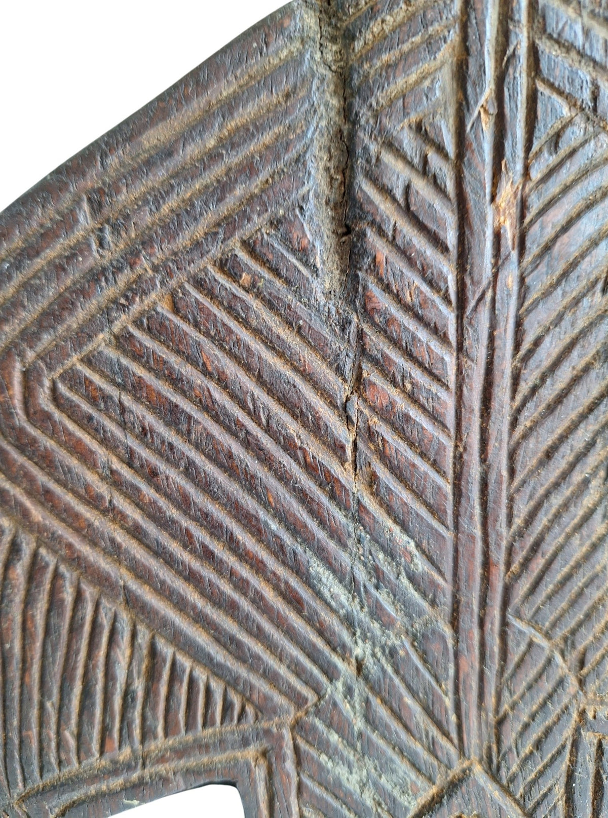 Handgesneden houten bedpoot uit Niger - Songay-Peulh