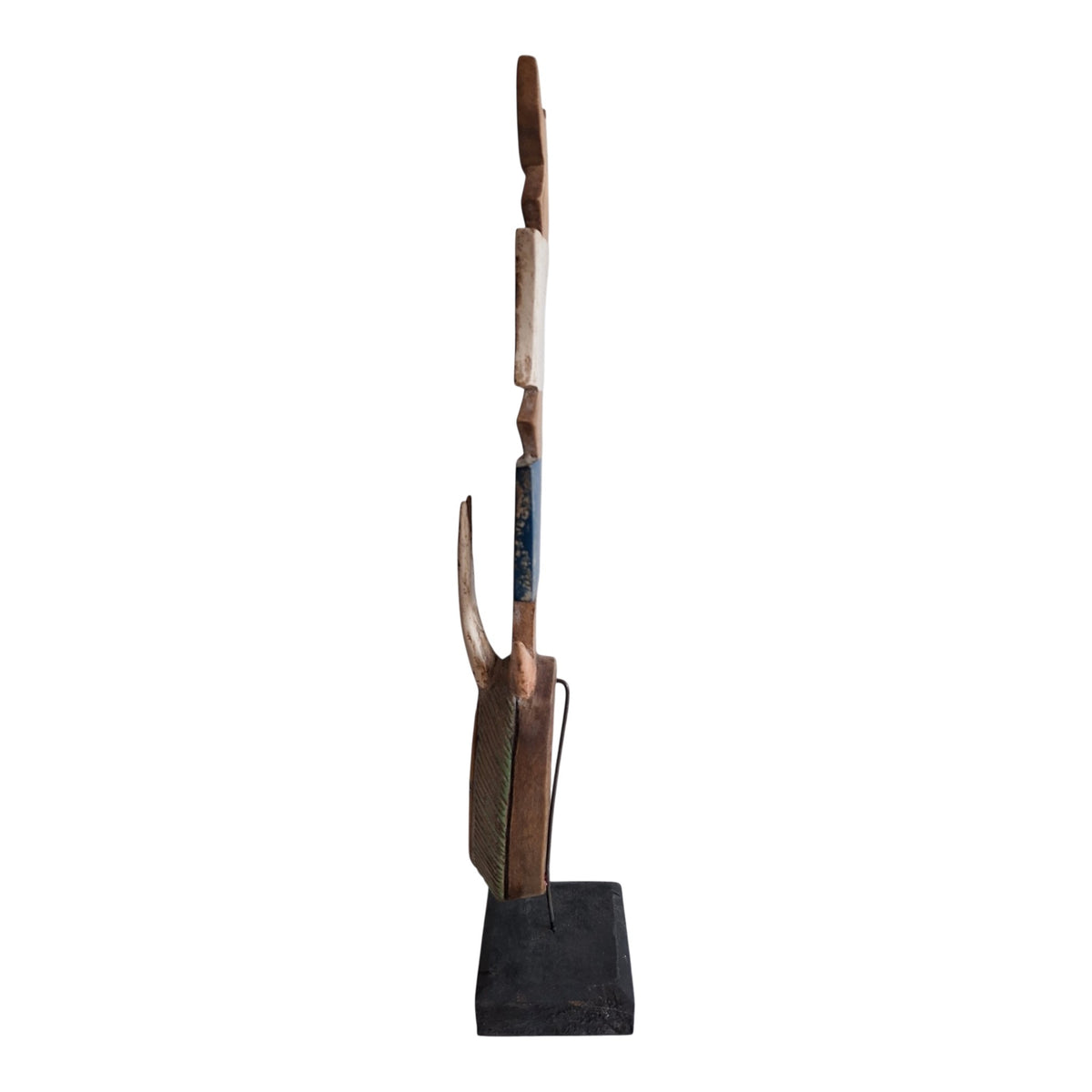 Houten Bwa-plankmasker op voet - Nwantantay-stijl