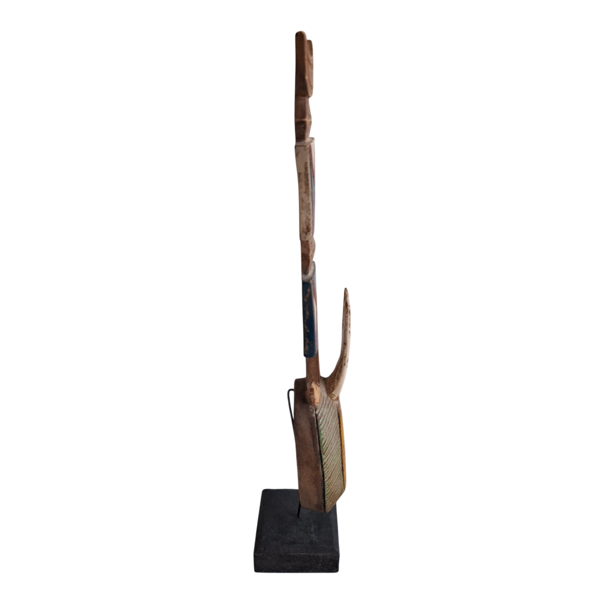 Houten Bwa-plankmasker op voet - Nwantantay-stijl