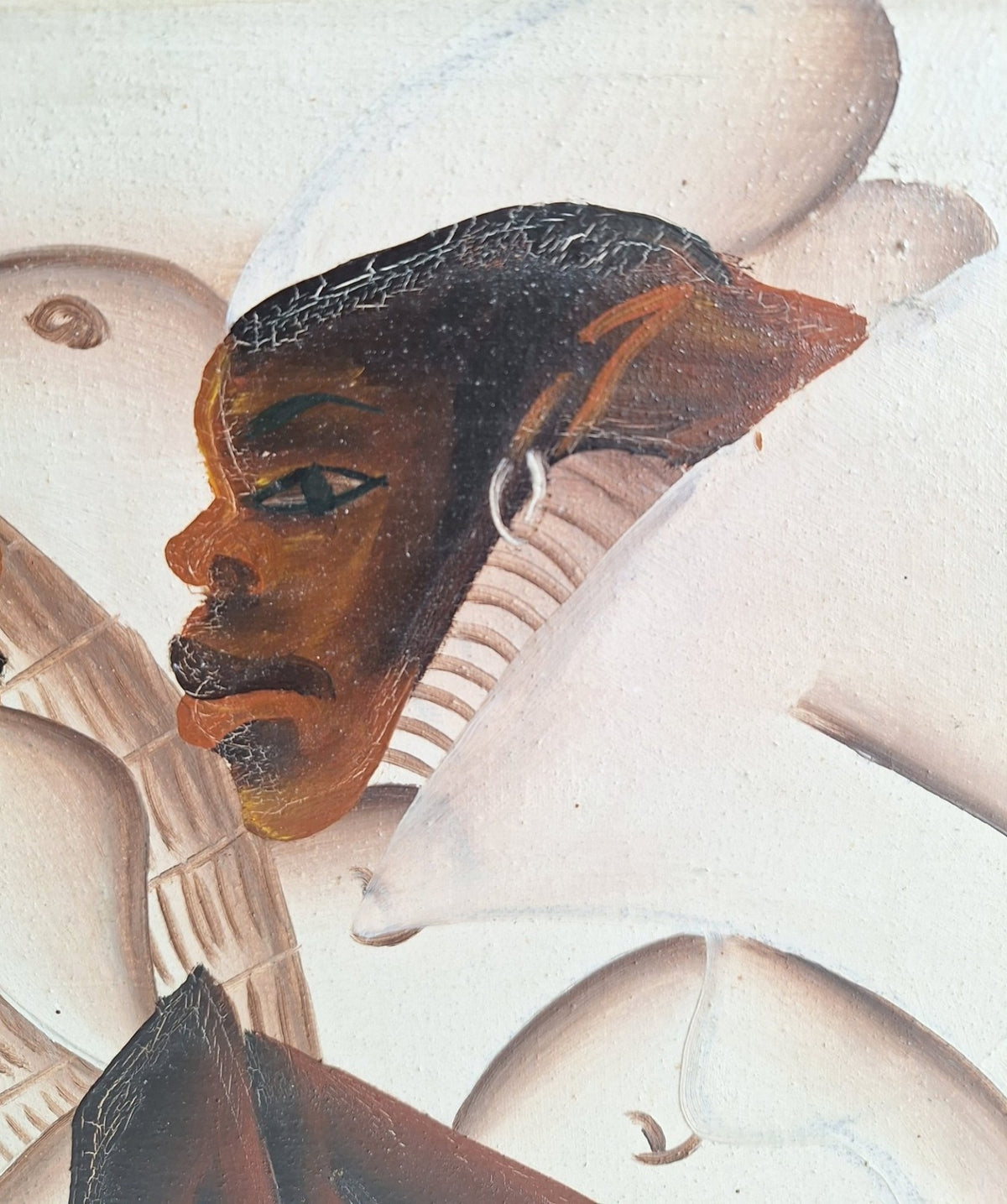 Olieverfschilderij op doek - gesigneerd Toussaint