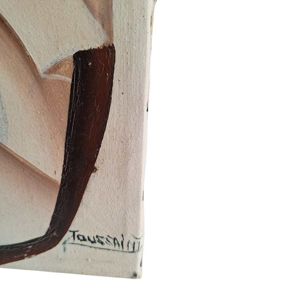 Olieverfschilderij op doek - gesigneerd Toussaint