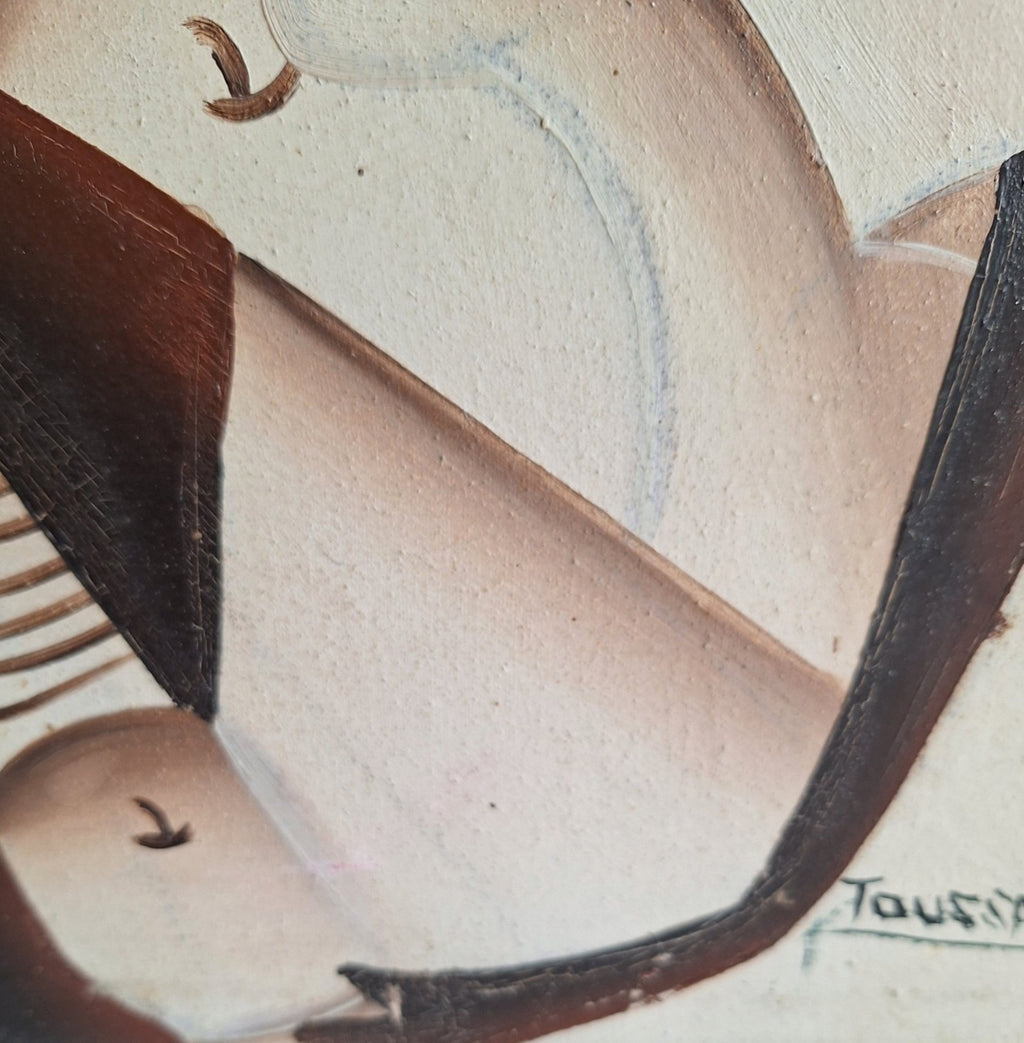 Olieverfschilderij op doek - gesigneerd Toussaint