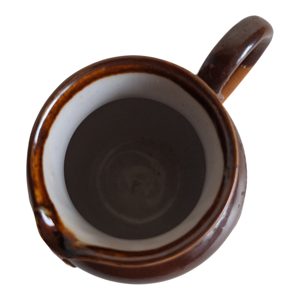Two-Tone Ceramic Pouring Jug with Color Gradient – 1960s-1980s