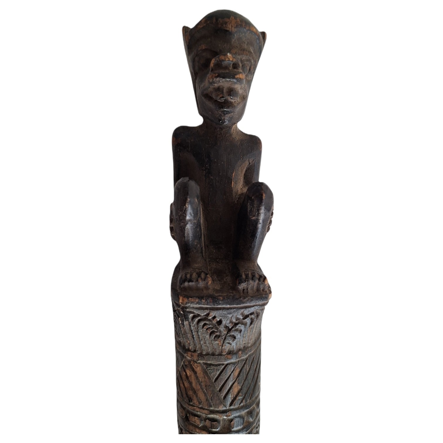 Afrikaanse ceremoniële staf – traditionele wandelstok met symboliek