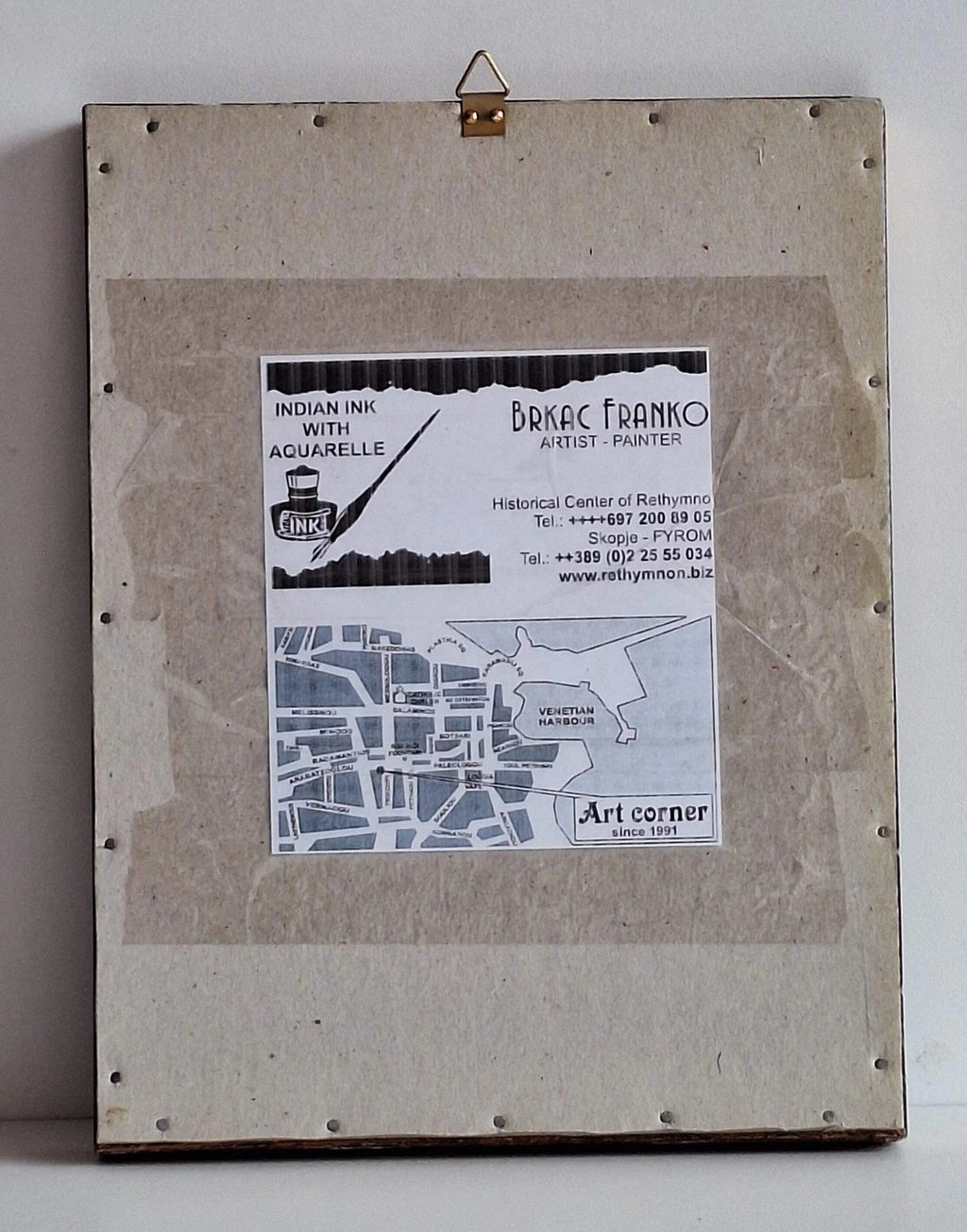 Brkac Franko – „Palast von Knossos“ | Gerahmte Tuschezeichnung 2008