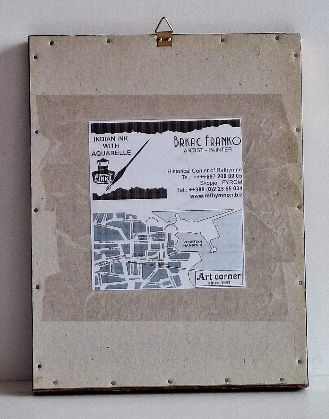 Brkac Franko – „Palast von Knossos“ | Gerahmte Tuschezeichnung 2008