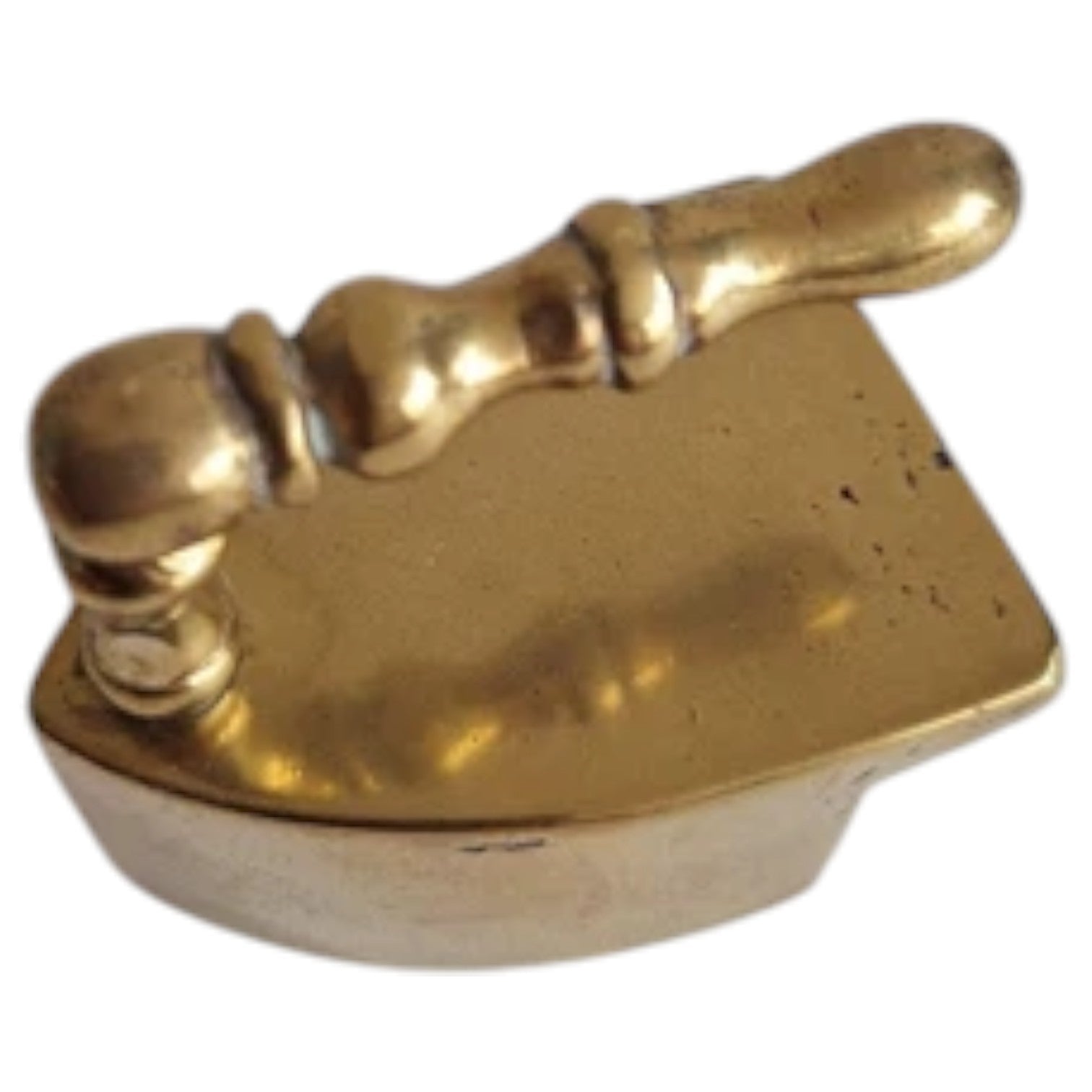 Miniature Vintage Brass Iron Solid Brass Collar Iron