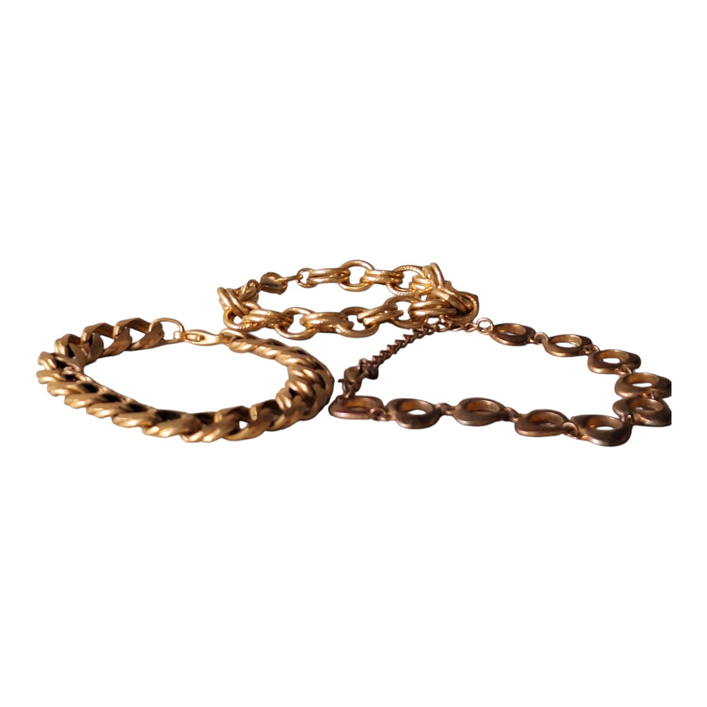 Set aus drei Damen-Gliederarmbändern – Verschiedene Größen