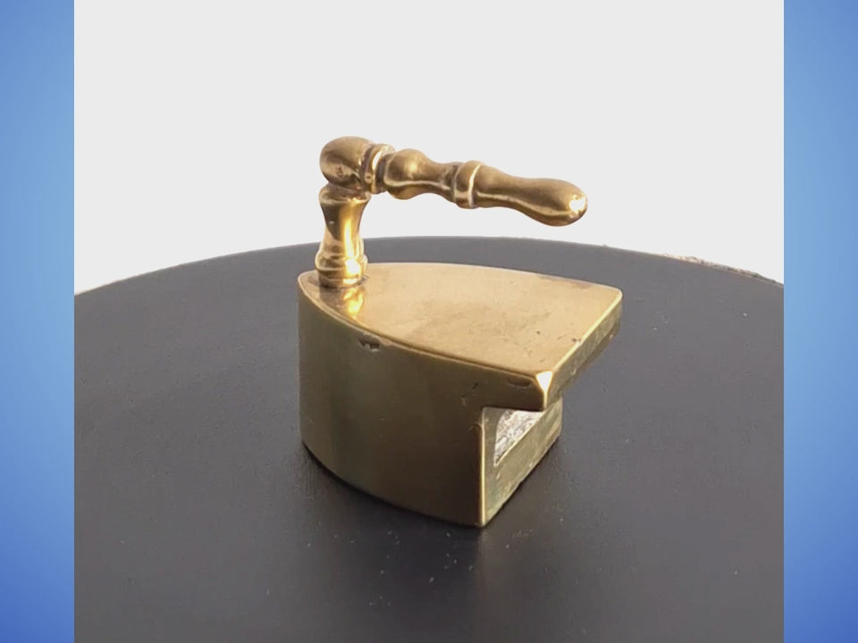 Miniature Vintage Brass Iron Solid Brass Collar Iron